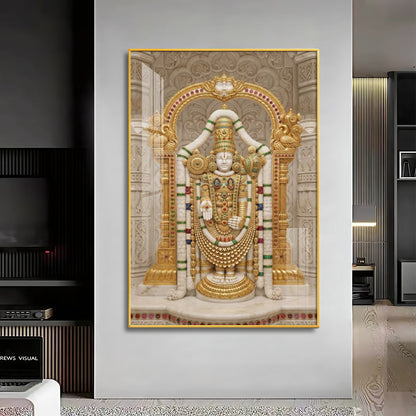 Lord Raja Ram Premium Acrylic Vertical Wall Art