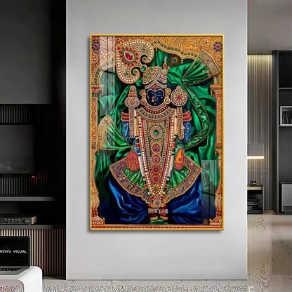 Lord Dwarkadhish Premium Acrylic Vertical Wall Art