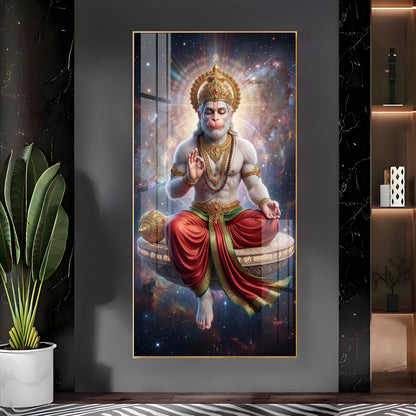 Hanuman's Blessing Premium Acrylic Vertical Wall Art