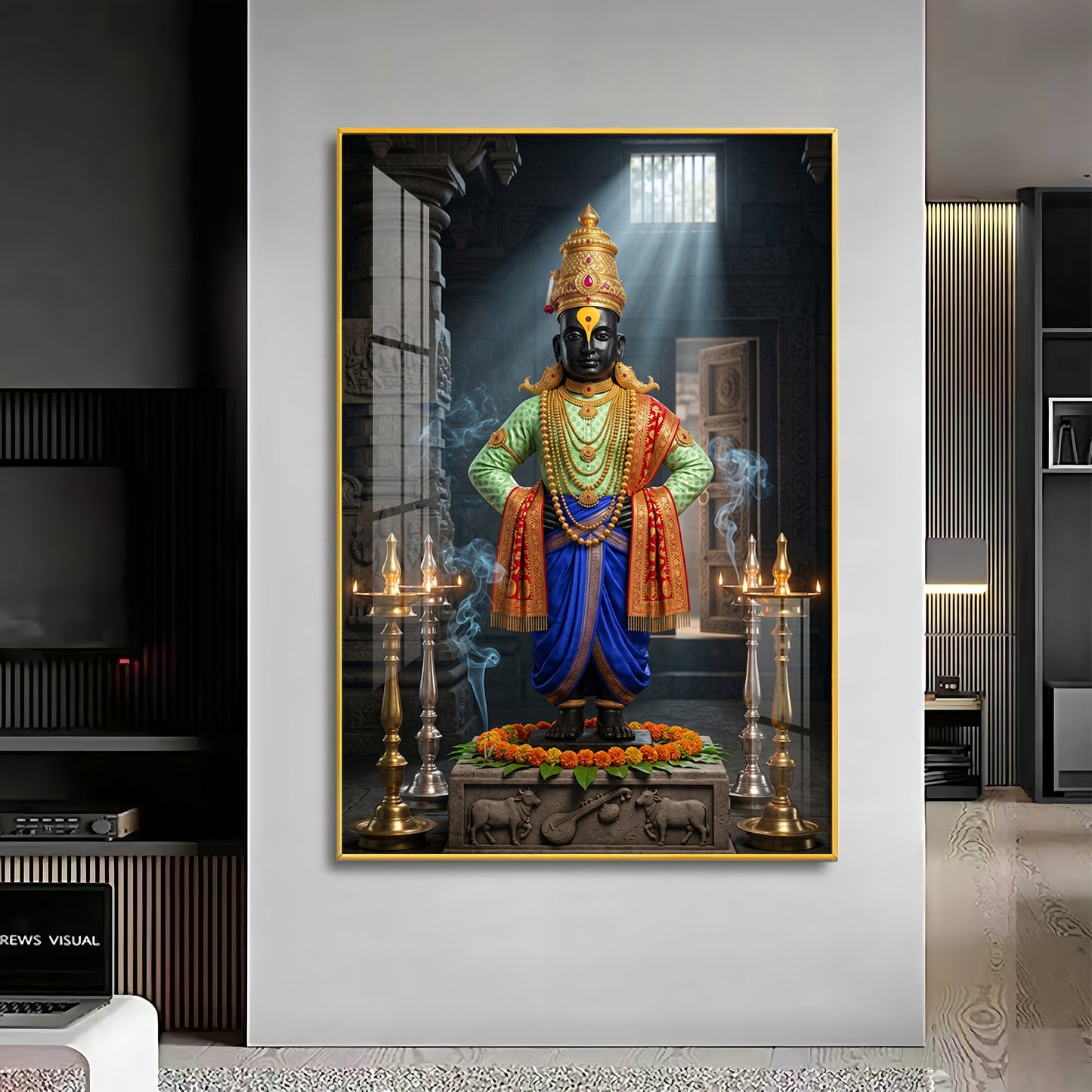 Lord Panduranga Premium Acrylic Vertical Wall Art