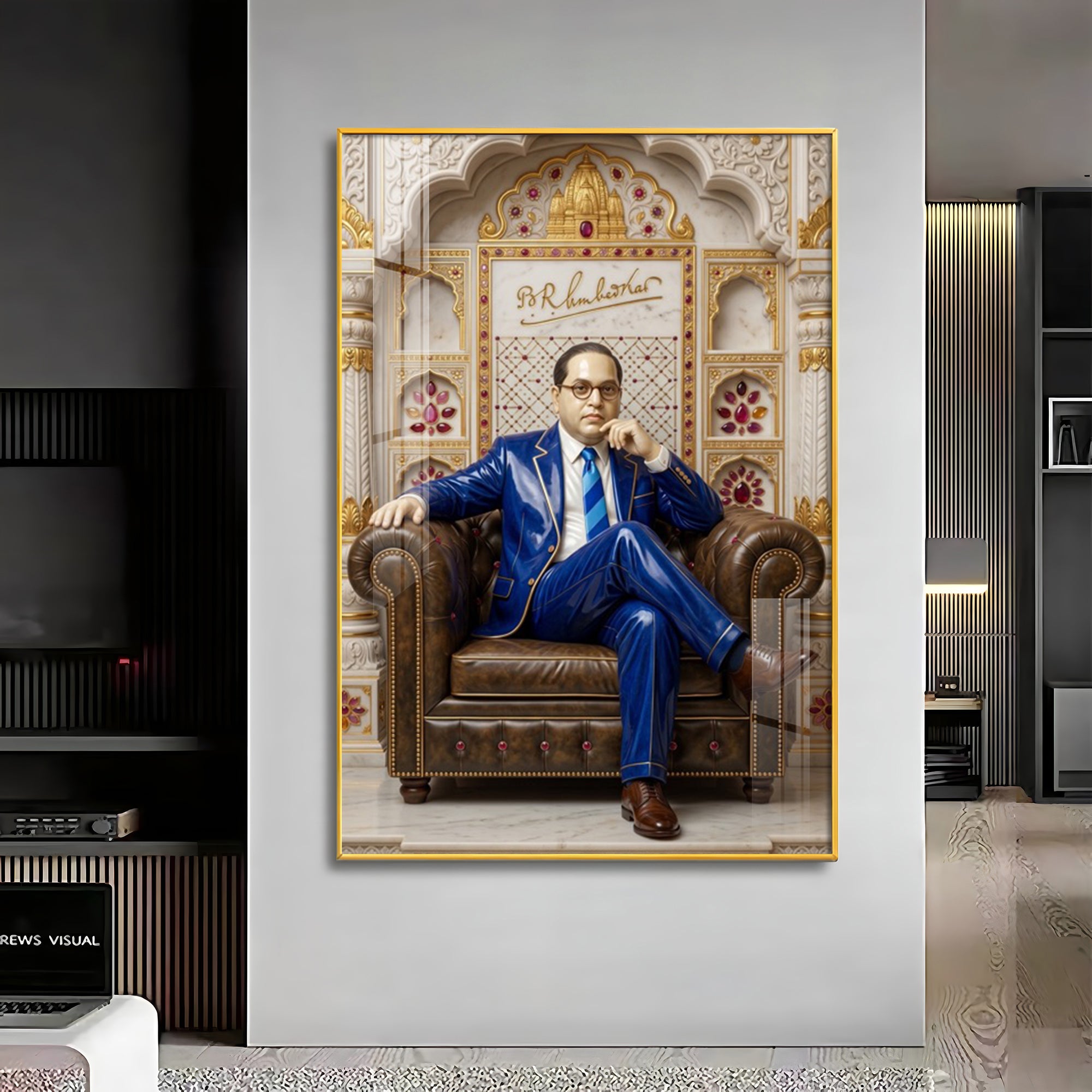 Dr. B.R. Ambedkar Premium Acrylic Vertical Wall Art