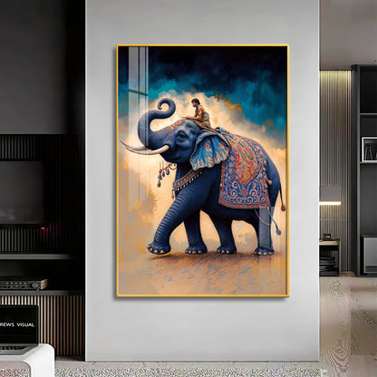 Decorated Asian Elephant Premium Acrylic Wall Art