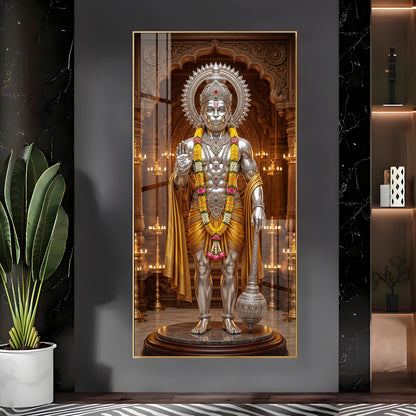 Jay Bajrangbali Premium Acrylic Vertical Wall Art