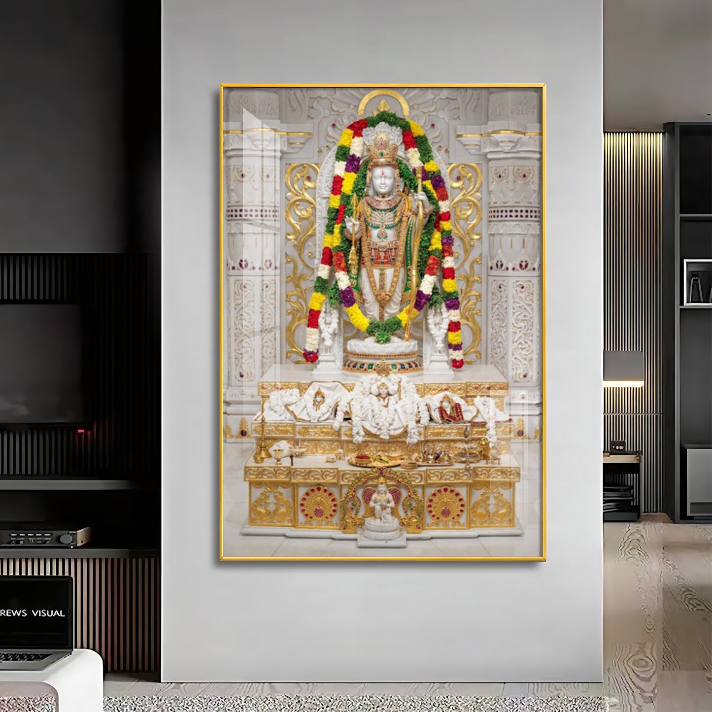 Divine Ram Lalla Premium Acrylic Vertical Wall Art