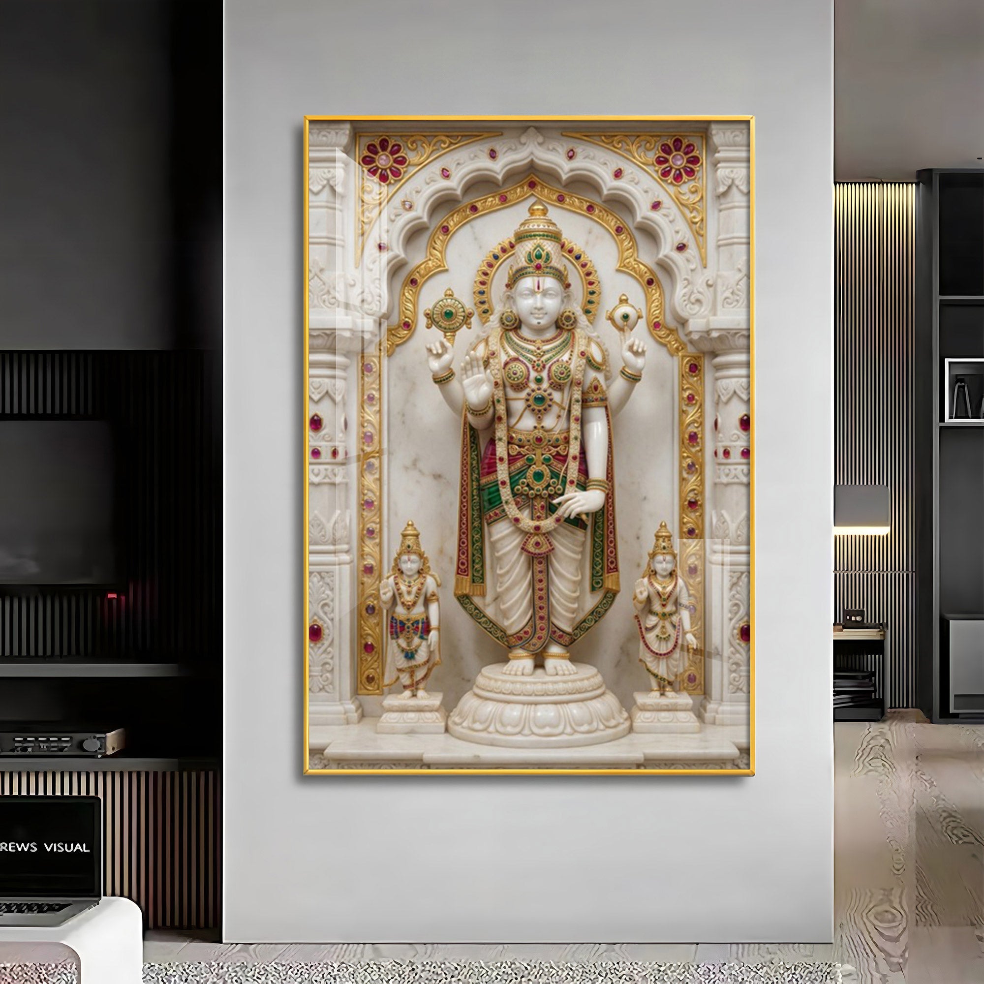 Spiritual Hindu Lord Premium Acrylic Vertical Wall Art