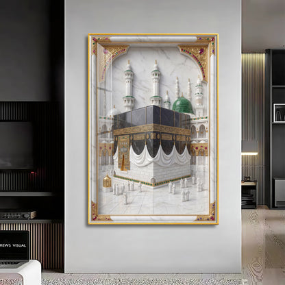 Spiritual Kaaba in Mecca Premium Acrylic Vertical Wall Art