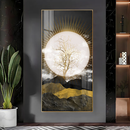 Full Moon Premium Acrylic Vertical Wall Art