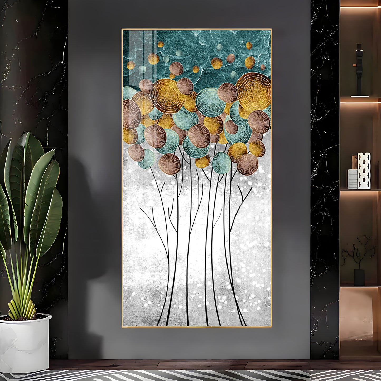 Perfect Modern Abstract Premium Acrylic Vertical Wall Art