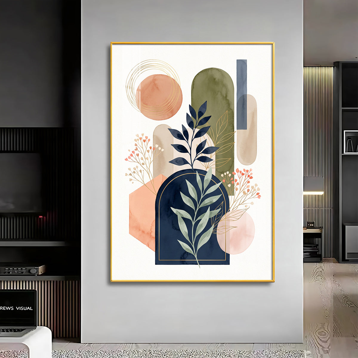 Boho Botanical Arches Premium Acrylic Vertical Wall Art