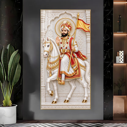 Baba Ramdevji Premium Acrylic Vertical Wall Art