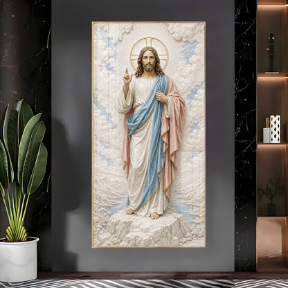 Jesus Christ Divine Premium Acrylic Vertical Wall Art