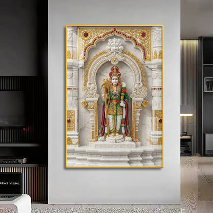 Lord Subramanya Premium Acrylic Vertical Wall Art