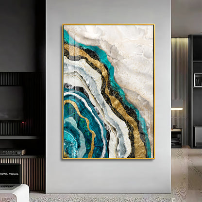 Timeless Striped Elegance Premium Acrylic Vertical Wall Art