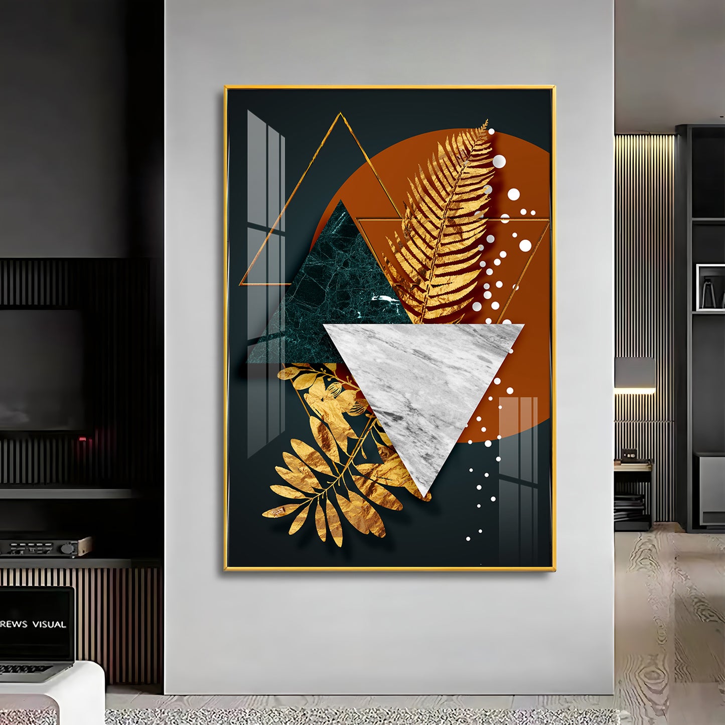 Radiant Shapes Premium Acrylic Vertical Wall Art