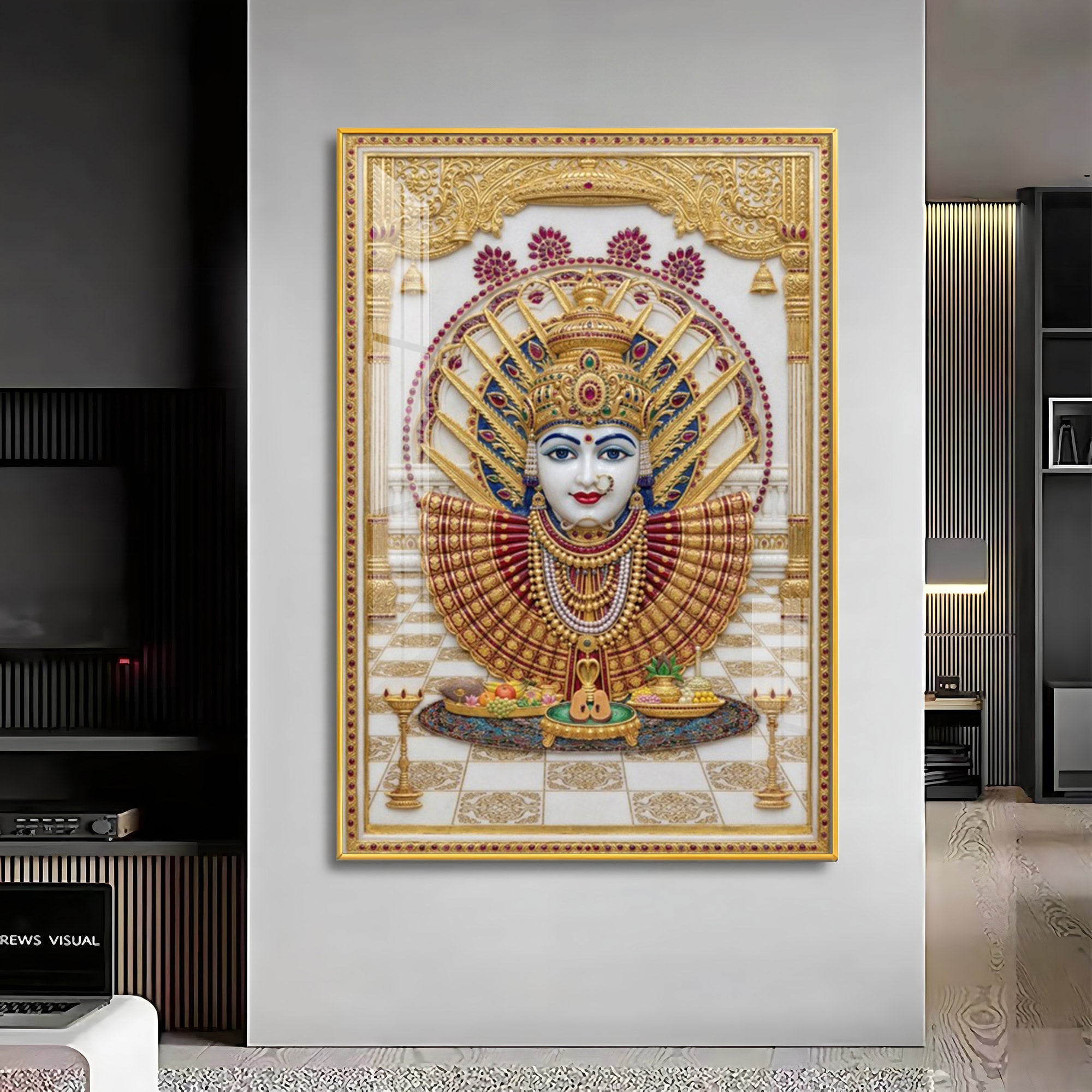 Goddess Renuka Premium Acrylic Vertical Wall Art