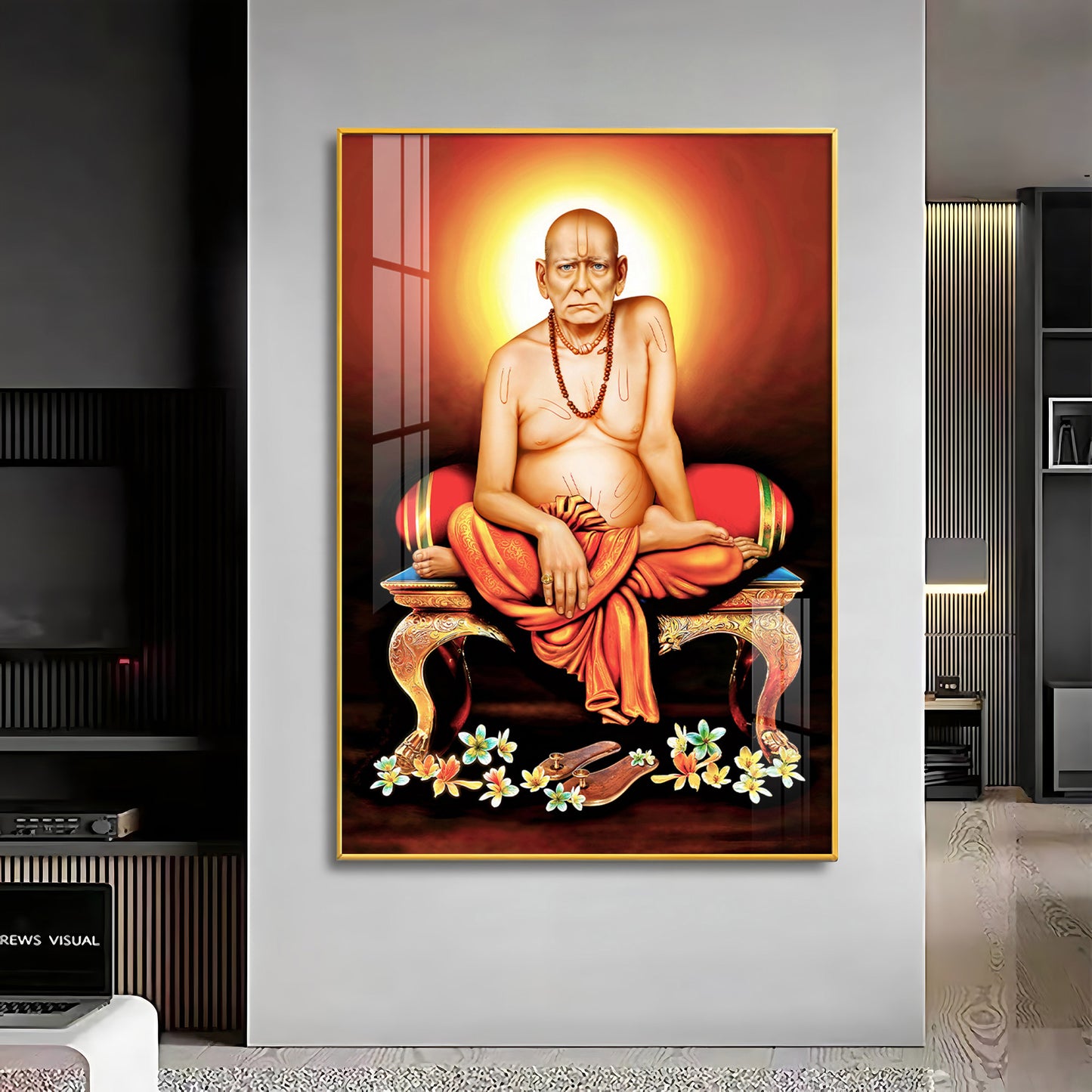 Portrait of Shri Swami Samartha Premium Vertical Acrylic Wall Art