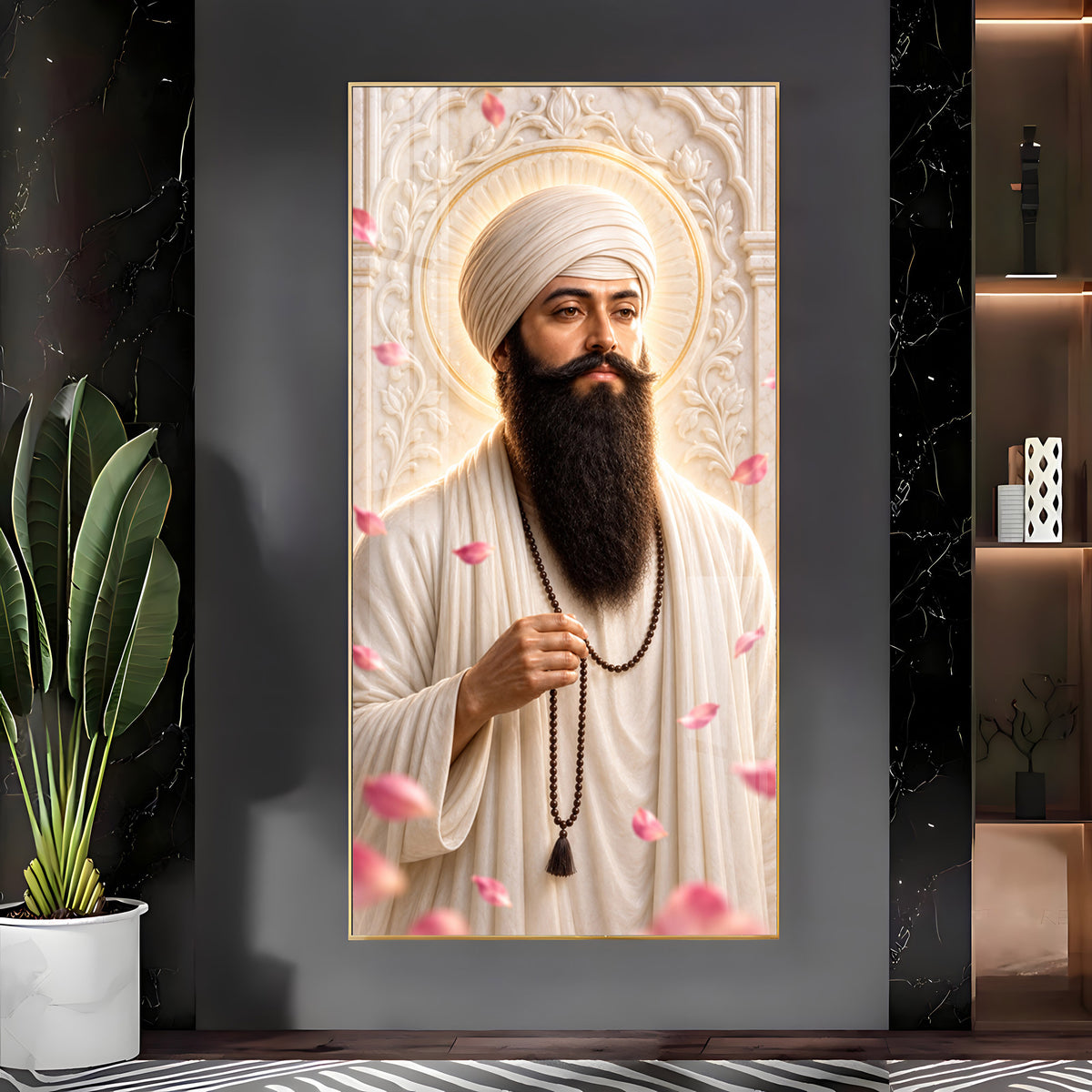 Guru Ram Das Ji Premium Acrylic Vertical Wall Art