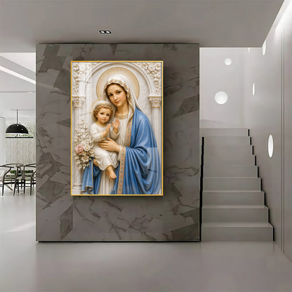 Divine Mother Mary Premium Acrylic Vertical Wall Art