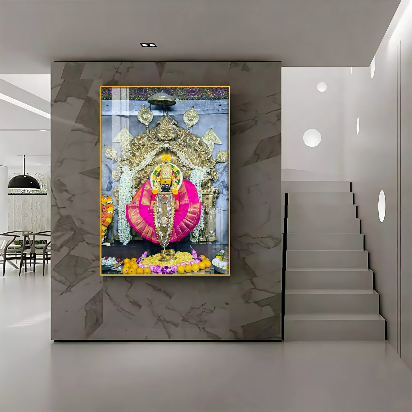 Shree Ambabai Premium Acrylic Vertical Wall Art