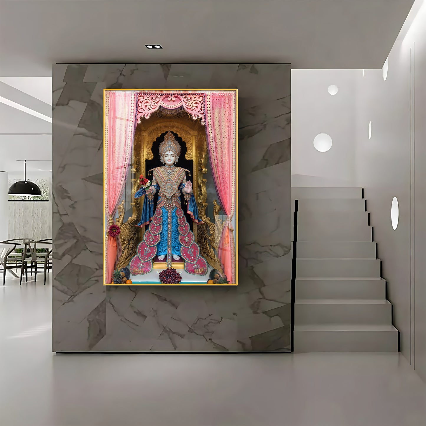 Shri Ghanshyam Maharaj Premium Acrylic Vertical Wall Art