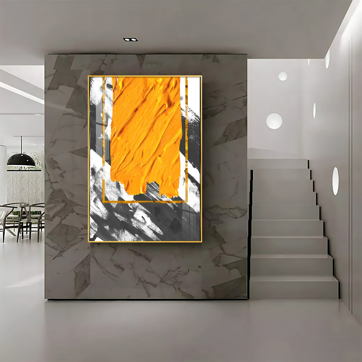 Vivid Strokes Of Sunshine Premium Acrylic Vertical Wall Art