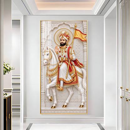 Baba Ramdevji Premium Acrylic Vertical Wall Art