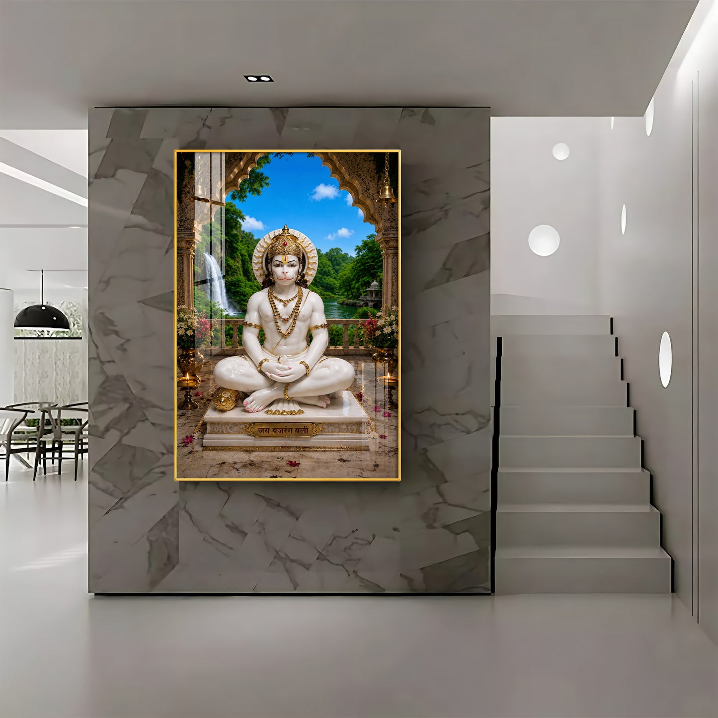 Ram Dutt Hanuman Ji Premium Acrylic Vertical Wall Art