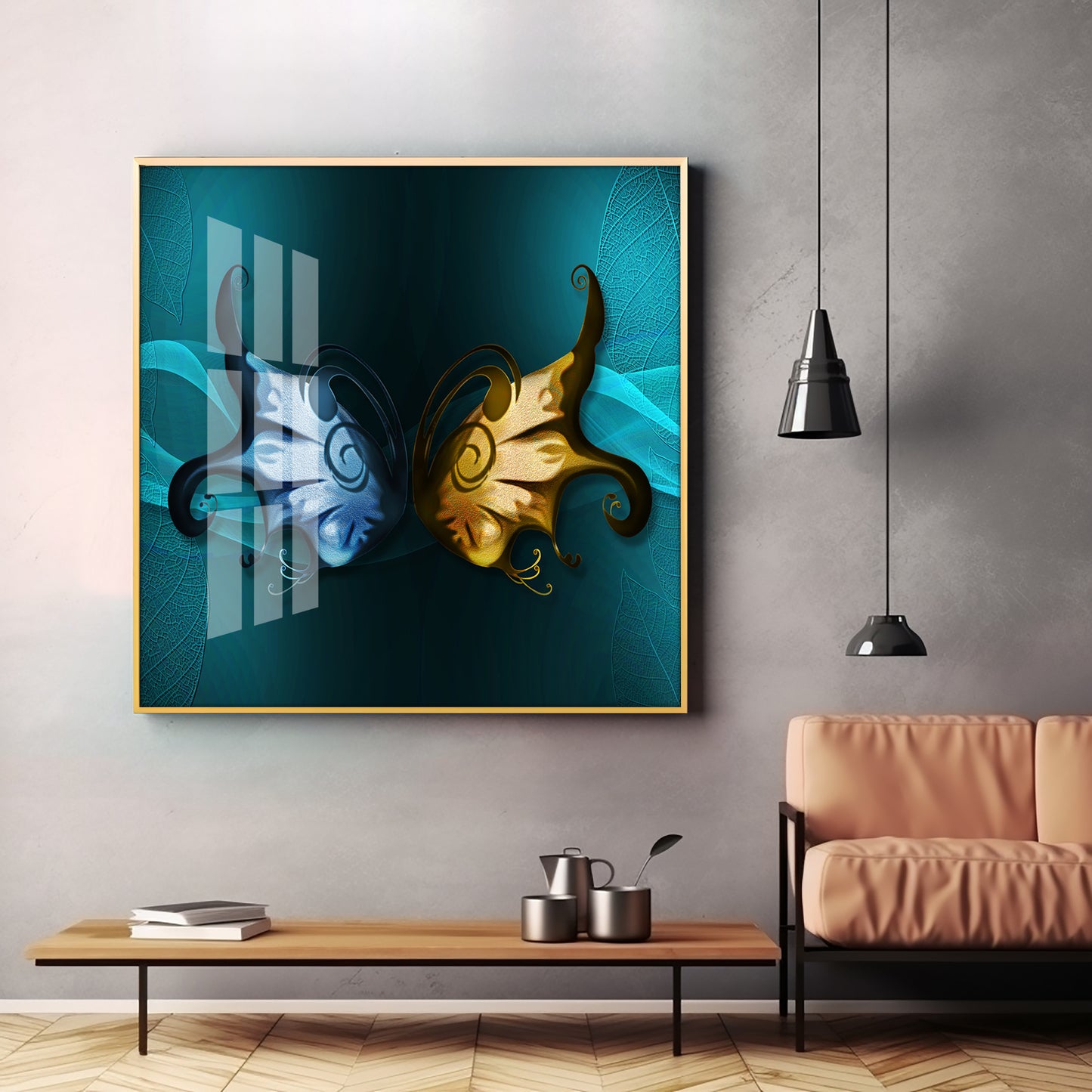 Butterfly Wings Premium Acrylic Square Wall Art