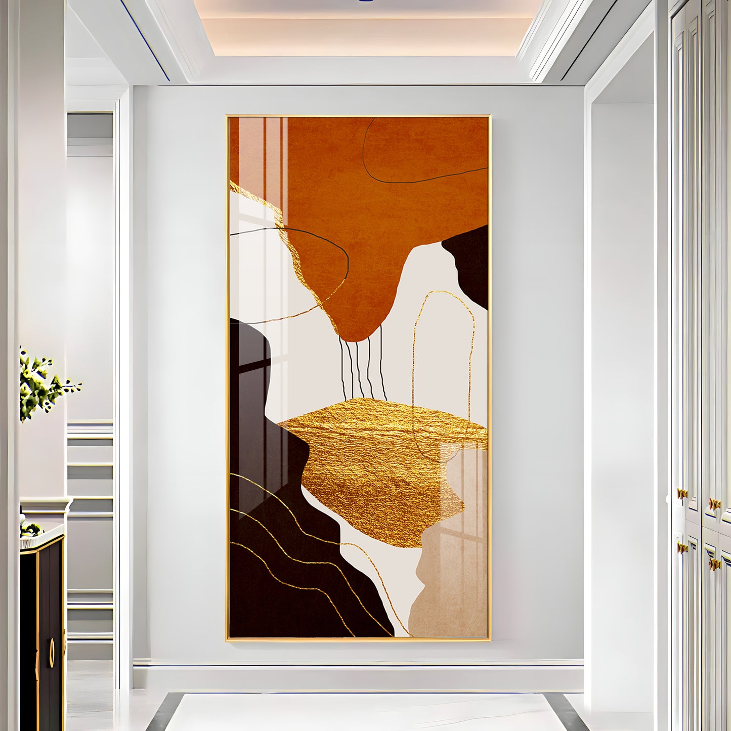 Eternal Waves Modern Abstract Premium Acrylic Vertical Wall Art
