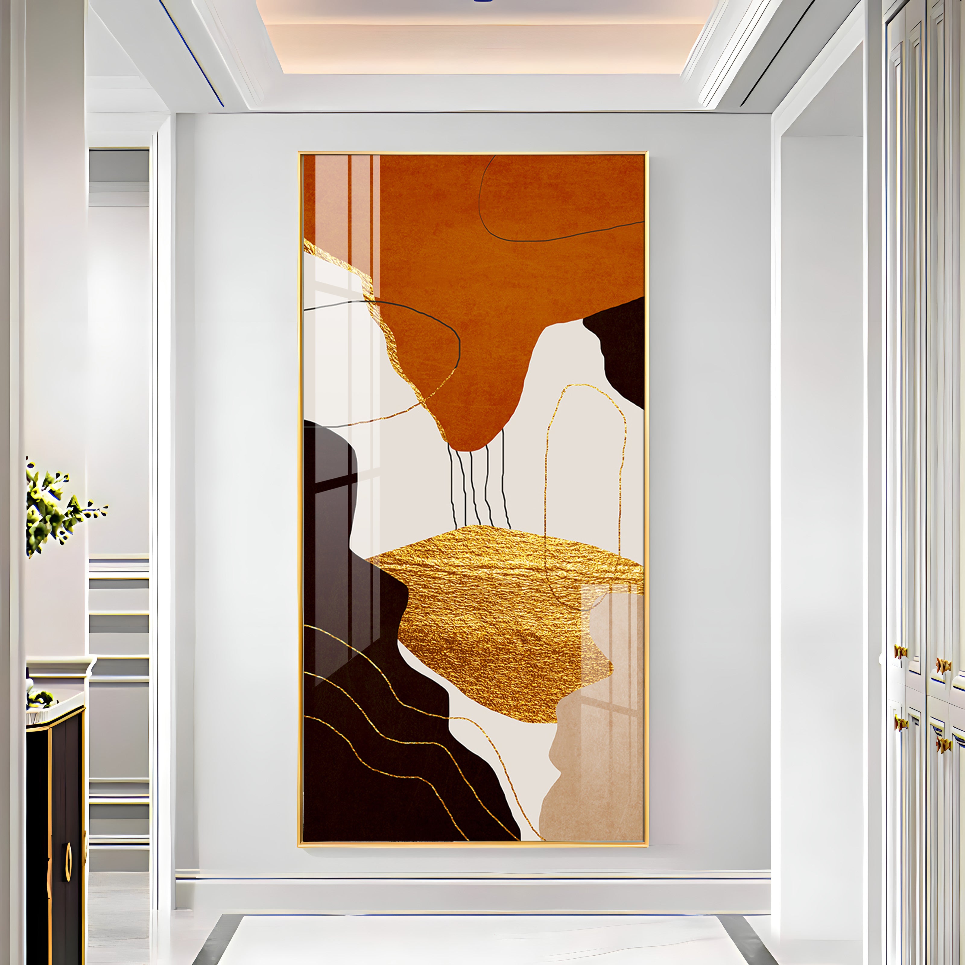Eternal Waves Modern Abstract Premium Acrylic Vertical Wall Art
