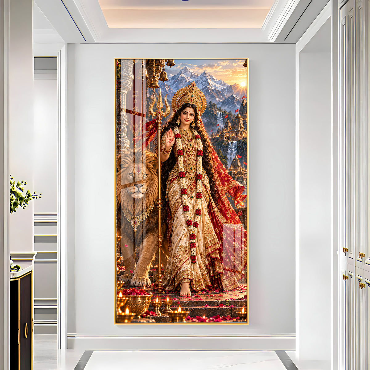 Maa Ambe Premium Acrylic Vertical Wall Art