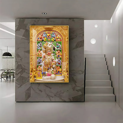 Divine Shri Kashtbhanjande hanuman Ji Premium Acrylic Vertical Wall Art