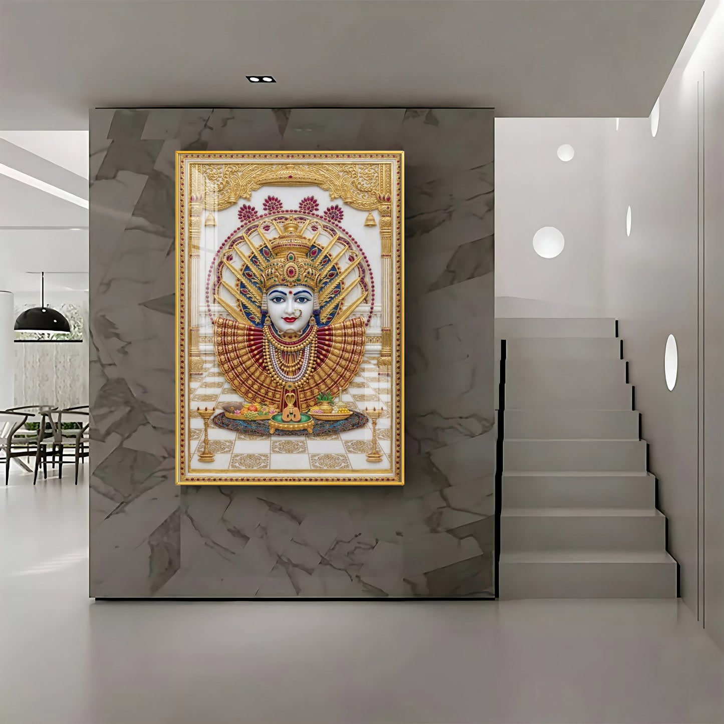 Goddess Renuka Premium Acrylic Vertical Wall Art