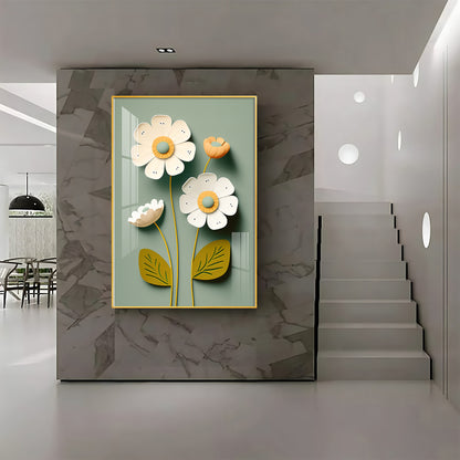 Bouquet Of Flowers Premium Acrylic Vertical Wall Art