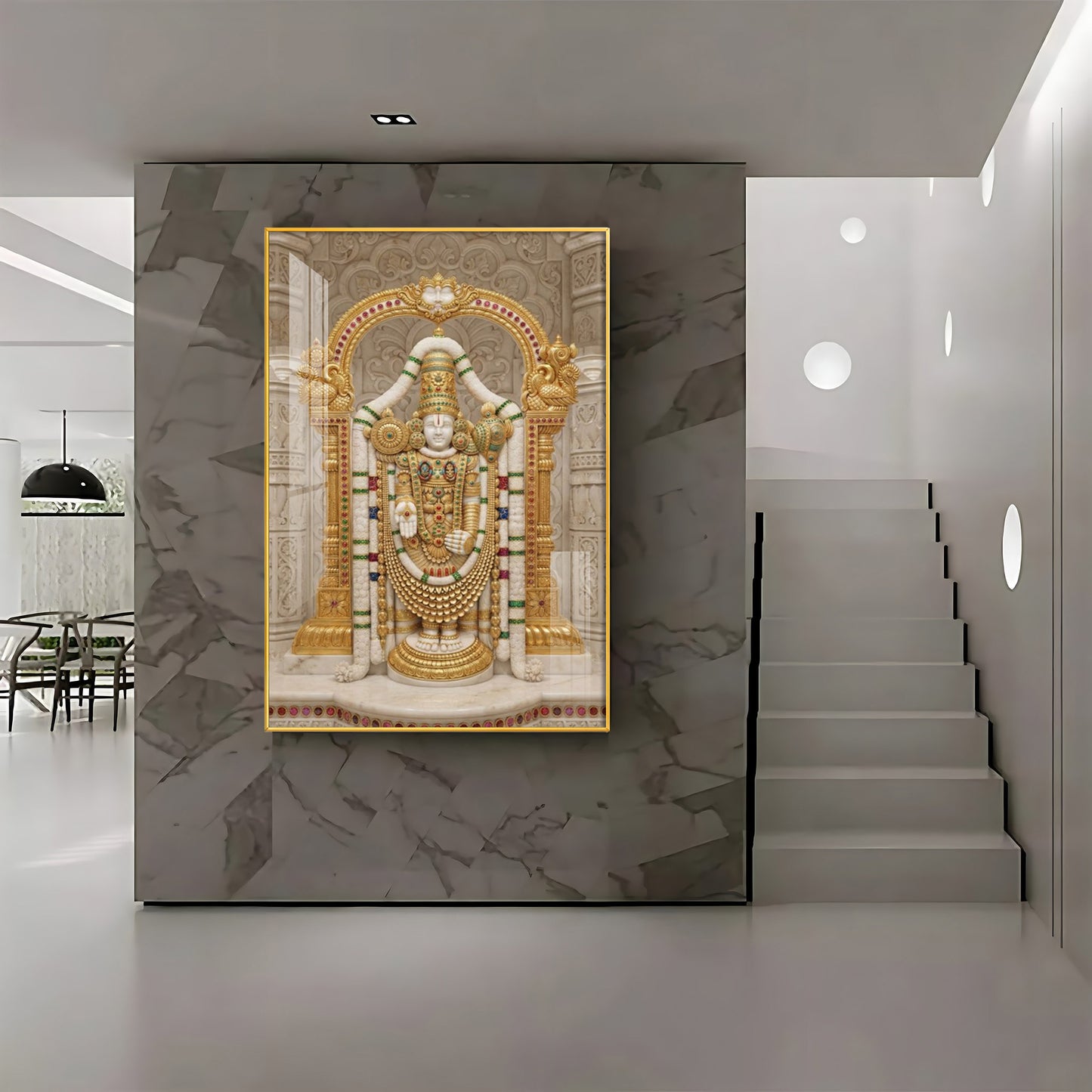 Lord Raja Ram Premium Acrylic Vertical Wall Art