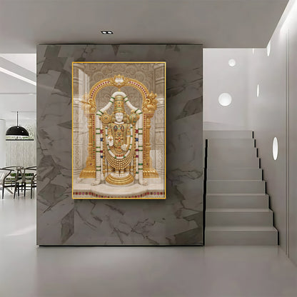 Lord Raja Ram Premium Acrylic Vertical Wall Art