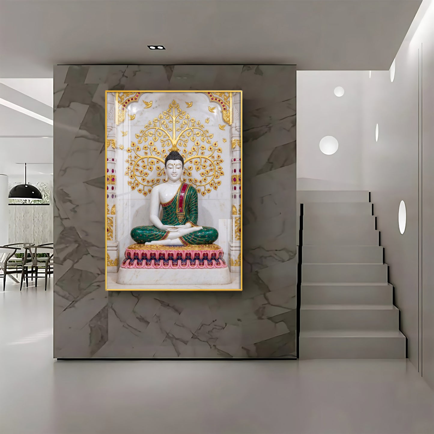 Inner Peace Of Buddha Premium Acrylic Vertical Wall Art