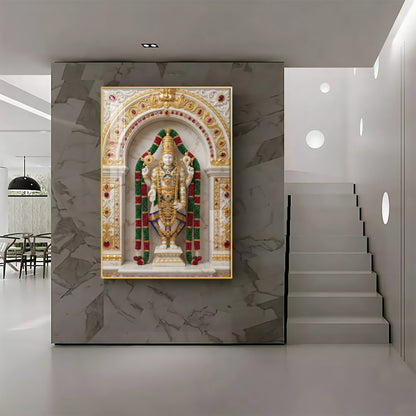 Lord Tirupati Bala Ji Premium Acrylic Vertical Wall Art