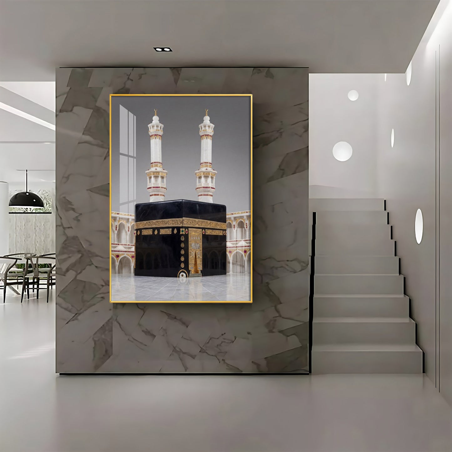 Subhaan Allah Khana Kaba Premium Acrylic Vertical Wall Art