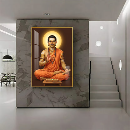 Shri Basaveshwara Premium Acrylic Vertical Wall Art
