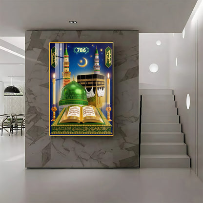 Islam Mosque 786 Premium Acrylic Vertical Wall Art