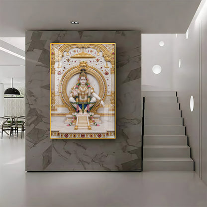Lord Ayyappa Yoga Premium Acrylic Vertical Wall Art