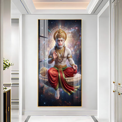 Hanuman's Blessing Premium Acrylic Vertical Wall Art