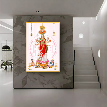Shree Hinglaj Mataji Premium Acrylic Vertical Wall Art