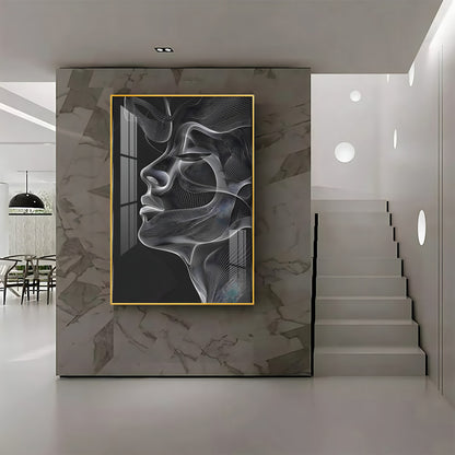 Black & White Beauty Premium Acrylic Vertical Wall Art