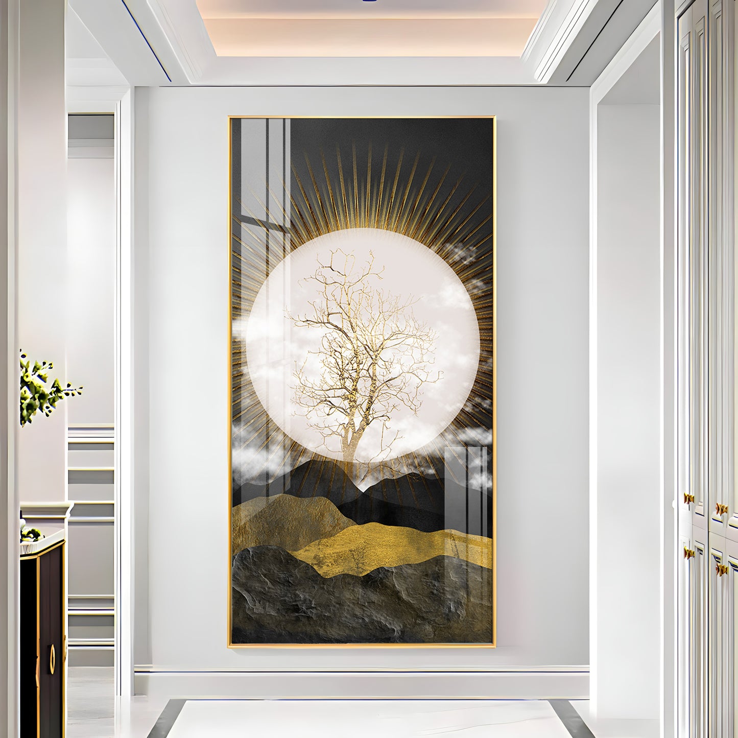 Full Moon Premium Acrylic Vertical Wall Art