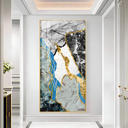 Blue Bliss Wave Premium Acrylic Vertical Wall Art
