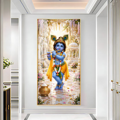 Divine Baal Gopal Premium Acrylic Vertical Wall Art