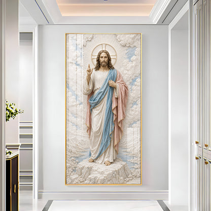 Jesus Christ Divine Premium Acrylic Vertical Wall Art