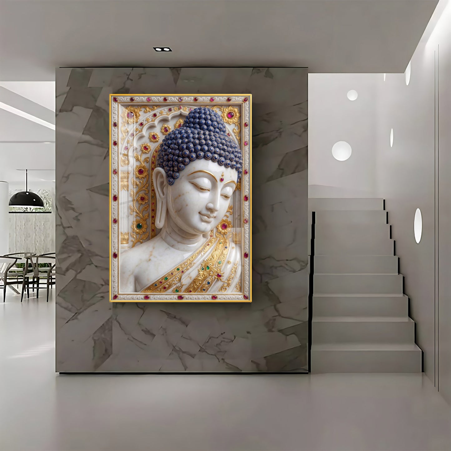 Divine Serenity Buddha Premium Acrylic Vertical Wall Art